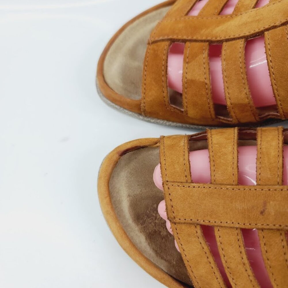 Naot Tan Strappy Leather Zip Gladiator Sandal - Picture 3 of 8